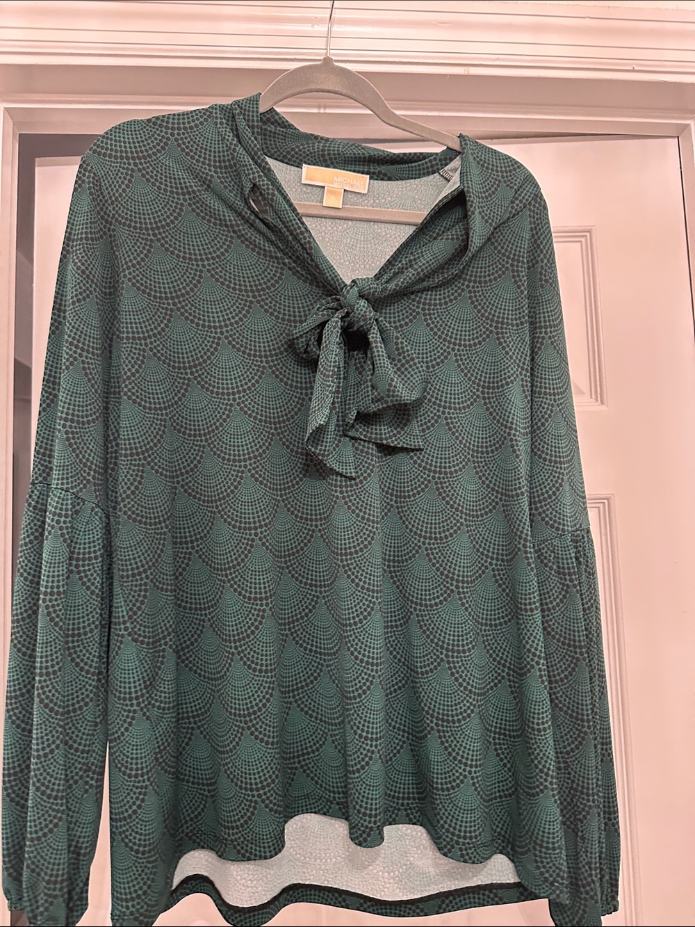 MICHAEL Michael Kors Forest Green V-Neck Long Sleeve Sweater